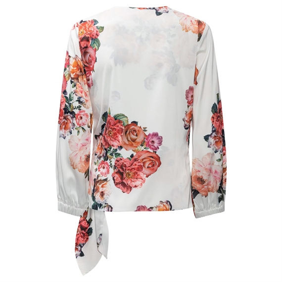 Karmamia Elena Bluse, Fiori Blanc
